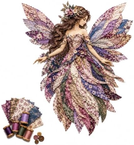 JMHKKUJ Fairy Patchwork DIY Kit, DIY Flower Fairies Patchwork by Unknown