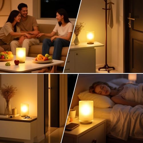 Cordless Table Lamp with Timer, Bedside Lamps with LED Warm Light - Image 6