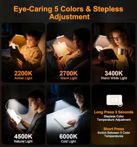 Gritin 2026 Gen 2 Book Light for Reading- 32 Eye Caring Full Spectrum LED - Image 5