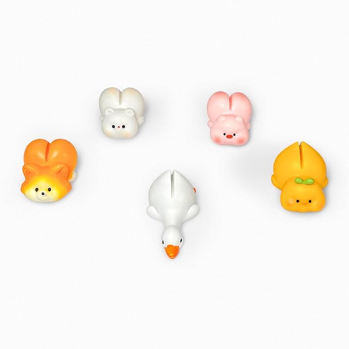Geiomoo Mini Resin Gifts with Greeting Cards, Cute Embellishments Ornament Set for Craft Party Decor (10 Pack+10 Pcs Card)
