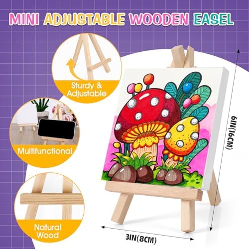 ESRICH 30 Set Canvas Painting Kit, Mini Acrylic Paint Set - Image 3