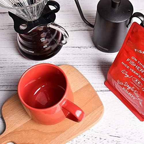 Bosmarlin Glossy Ceramic Coffee Mug, Tea Cup for Office and Home, 18 oz, Suitable for Dishwasher and Microwave(Red, 1) - Image 4