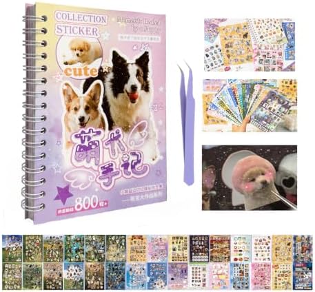 Japanese Stickers Book for Scrapbooking Supplies,Dogs Stickers for Planner by Kesari