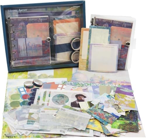 ATIRAMANIYA 346pcs Journal Supplies Kit Vintage Scrapbook Stickers Art Journaling Bullet Junk Journal Planners DIY Decoration Paper Stickers Craft Kits Notebook Collage Album (Monet Artish) by ATIRAMANIYA