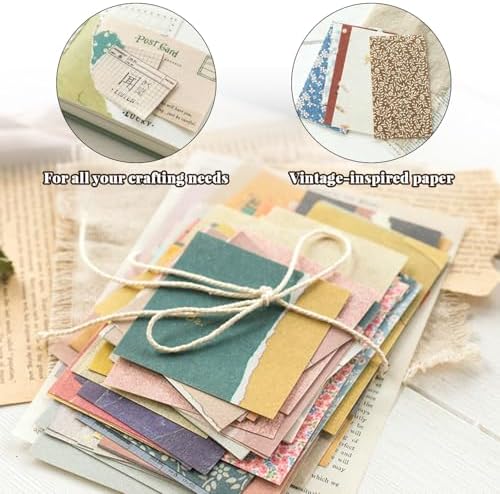 360Pcs Vintage Scrapbook Paper Kit, Collage Paper and Junk Journal Supplies - Image 5