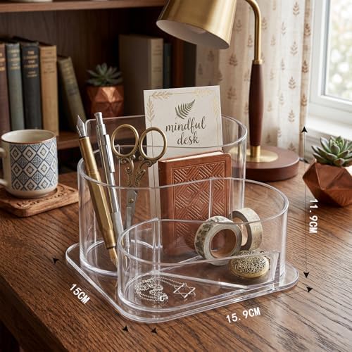 Desk Top Organizer, Aesthetic Pen Pencil Holder - Image 2