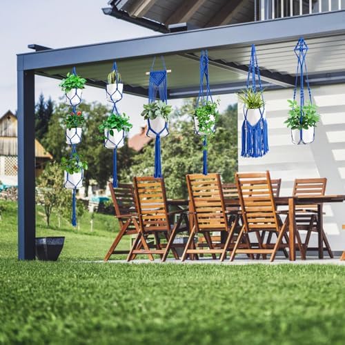 SFENNGPET Macrame Plant Hangers, 6Pack Hanging Planters for Indoor Plants - Image 4