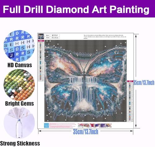 Diamond Art Kits for Adults, Butterfly Diamond Art Painting Kits for Adults - Image 4