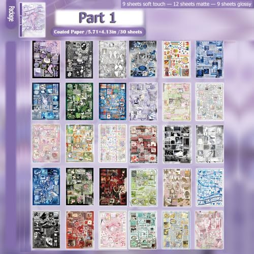 Japanese Sticker Book for Scrapbooking Supplies, Journal Stickers for Girls - Image 2