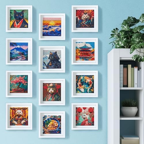 LuwoArte 12 Pack Diamond Painting Kits for Adults – Featuring Legends of Asia Designs – Full Drill DIY Paint Gem Art for Adults – Brilliant 5D Diamond Painting Kit – Relaxing Craft for Home Wall Décor - Image 4