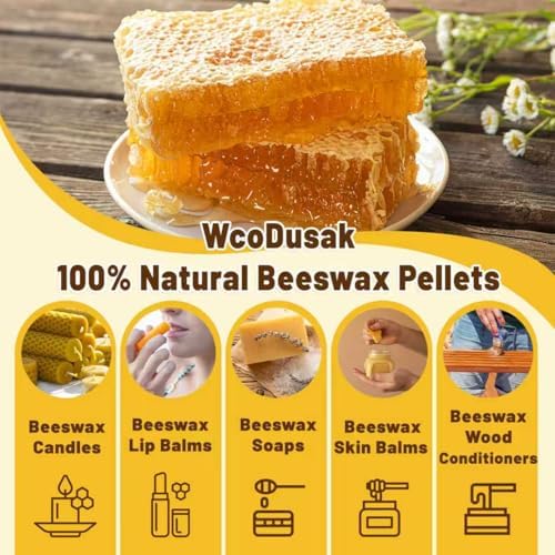 Beeswax Candle Making Supplies, 4LB Organic Beeswax Pellets with Wax Melter - Image 2