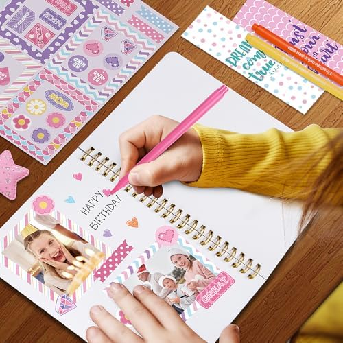 Nollh DlY Journal Kit for Girls Scrapbook Gifts for 8-12 Year Old Girl - Image 4