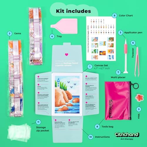 Citrichand Small Diamond Art Kits, Landscape Collection 10 Pack for Adults - Image 3