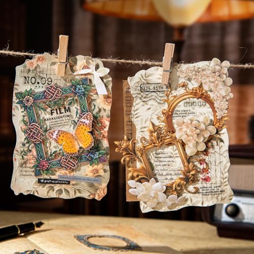 60 Pcs Medieval Frame Stickers for Scrapbooking and Journaling - Image 6