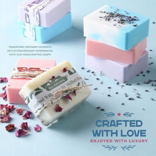 Soap Making Kit - Soap Making Supplies melt and Pour - DIY Set for Adults and Kids, Includes soap Base, Silicone molds, fragrances, Rose and Lavender Petals, by Prime Creations - Image 6