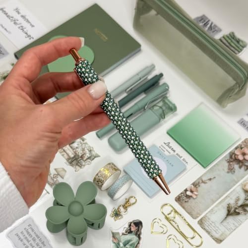 Premium Aesthetic Stationery Gift Set – 22 PCS Journal Box (Sage Green) - Image 4