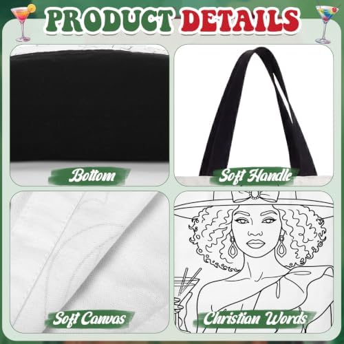 Locmeo 10 Set Paint and Sip Canvas Bags Pre Drawn Kit,Couples - Image 5