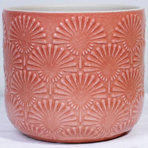 Boho Ceramic Flower Pot, 6.7" Modern Planter for Indoor Outdoor Plants by XiaanJiaju