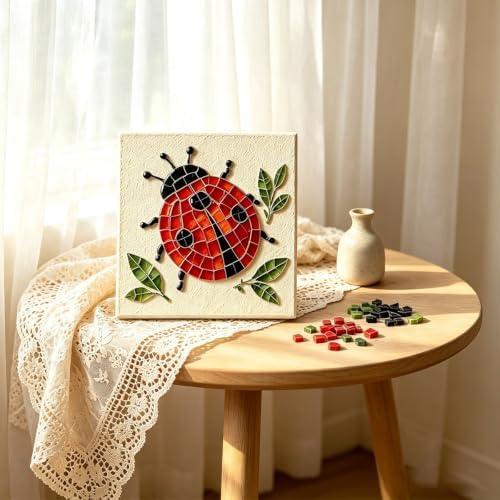 Garden Flowerpot Mosaic Art Kit Floral,Mosaic Art Kits for Adults，Style F by Unknown