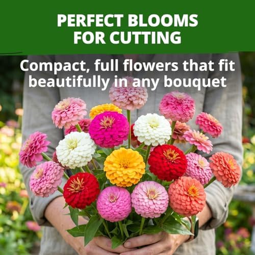 HOME GROWN Zinnia Seeds, Oklahoma, 50 Seeds, Zinnia elegans - Image 2