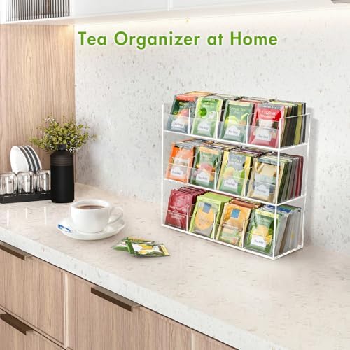 BEYGORM Acrylic Tea Bag Organizer for 216 Tea Packets - Image 4