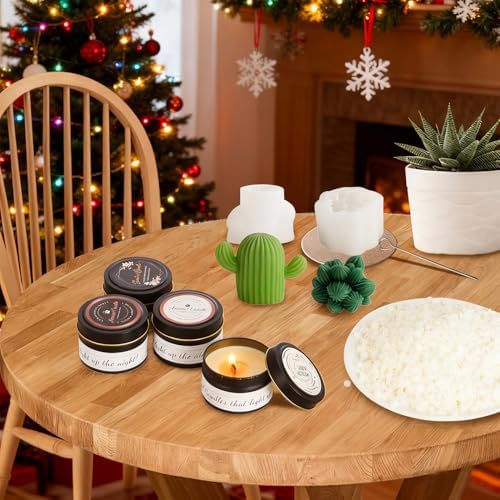 Complete Soy and Beeswax Candle Making Kit for Adults with Wax Melter - Image 4