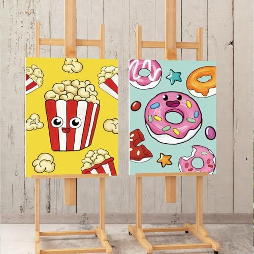 Louise Maelys 12Pack Pre Drawn Canvas to Paint for Kids,Fruit Food - Image 5
