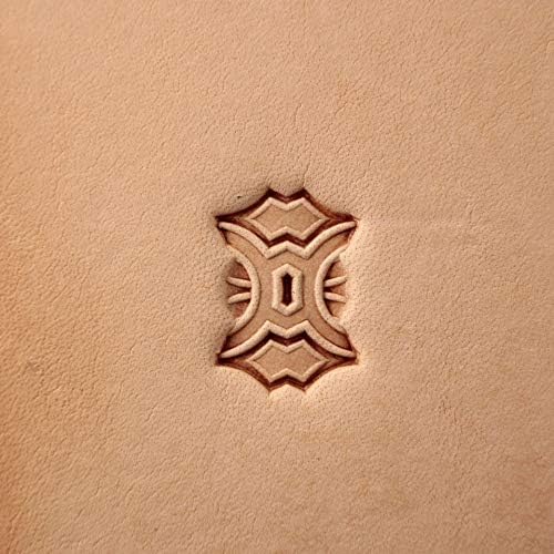 DandS ltd Leather Stamp Tool, Geometric, Professional Steel Craft Tool for Leatherworking, Embossing, Carving & Stamping Leather Projects, Belts Wallets & DIY Projects Compatible with Mallet #408