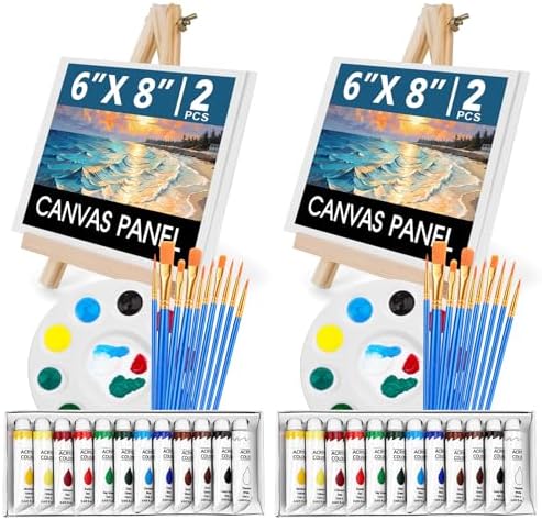 ESRICH 52PCS Acrylic Painting Kits for Adults and Couples by ESRICH