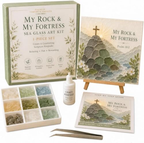 Sea Glass Ocean DIY Kit | Seaglass Mosaic Art Craft Kits for Adults by Unknown