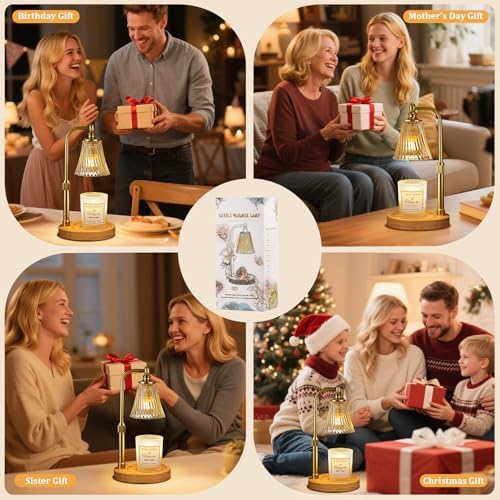 Hong-in Candle Warmer Lamp with Timer,Birthday Gifts for Women Mom Sister - Image 5