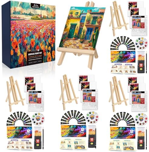 4 Pack Paint Set for Couples and Families with Portrait & Cartoon Guides by welcome