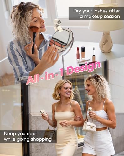 Clip-On Portable Fan for Strollers, 13500RPM Mini Handheld Turbo Travel Fan - Image 4