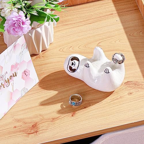 PUDDING CABIN Sloth Gifts Ring Holder Decor, Cute Ring Stand, Rings Display, Sloth Gift for Women Girls Her Mom Friends Sisters Birthday Wedding Christmas Mothers Day - Image 7