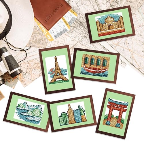 DIAMOND ART CLUB Mini Dazzles - Around the World Part 1 Diamond Art Kits - Image 2