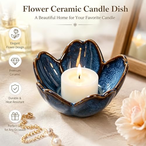 Ring Holder Dish Ceramic Jewelry Dish Tray Cute Key Bowl Gifts for Women - Image 3