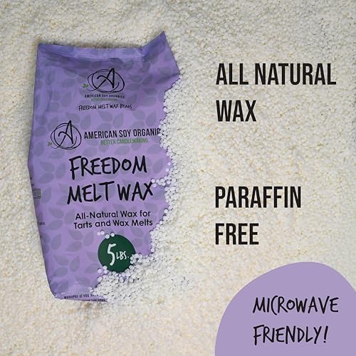 American Soy Organics Freedom Soy Melt Wax for DIY Candle Making, 5 lbs - Image 4
