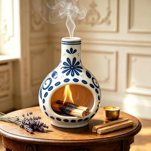 Handmade Ceramic Incense Holder for Palo Santo Stick and Sage Candle Burner by Unknown