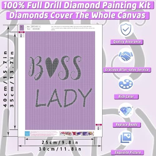 6 Pack Purple Diamond Art Kits for Adults Diamond Painting Kit for Beginner - Image 4