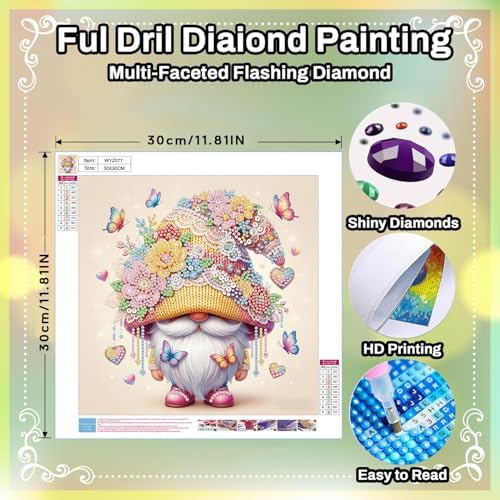 HITO Gnome Pearl Diamond Painting Kits for Adults Pearl Diamond Art Kits - Image 2