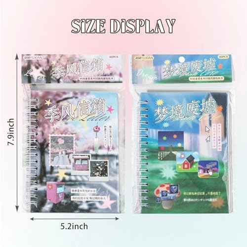 Monsoon Postbox Sticker Book, 30 Sheets Japanese Decals - Image 6