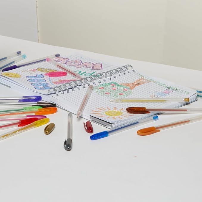 Disney Winnie the Pooh Gel Pens Set for Kids, 24 Pack with Glitter Gel Pens, Cute Pens for Girls and Boys