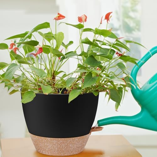 YNNICO 12 inch Large Self Watering Plant Pots for Indoor Outdoor Plants - Image 6