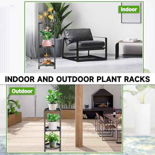 3 Tier Heavy Duty Metal Plant Stand for Indoor & Outdoor - Image 3