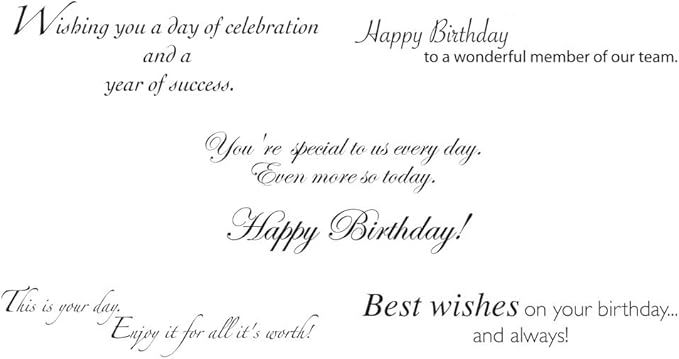CEO Cards - Business Birthday Greeting Card Assortment, 5 Cards of Each Design, 5x7 Inches, 25 Cards & 26 White Envelopes (VP1702)