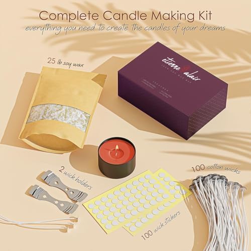 Etienne Alair Organic Candle Wax, Pure Soy Wax for Candle Making, 25 lbs - Image 2