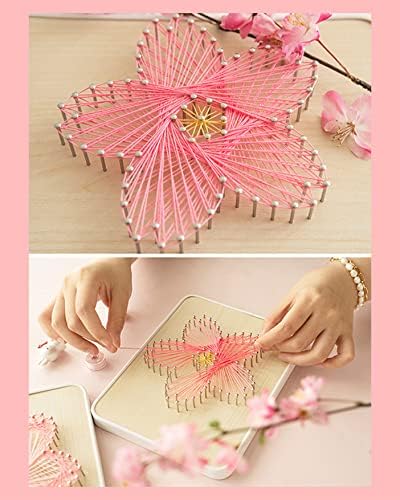 BAZIMA DIY String Art Kit for Beginner, DIY Sakura Craft Kit,Unique Gift,Craft Kit for Holidays - Image 6