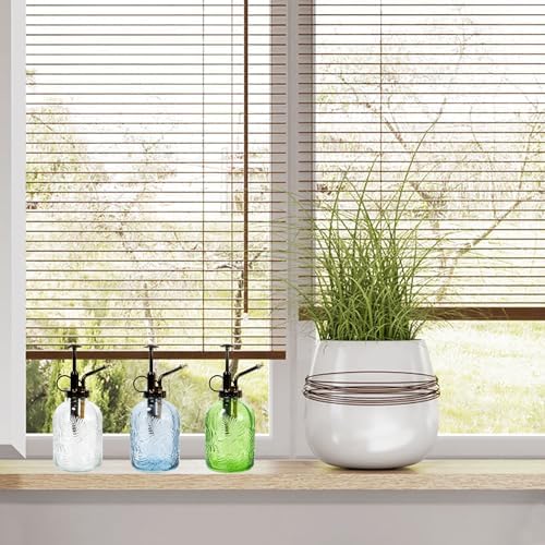 11.8oz Glass Leaf Print One Handed Watering Can,Plant Spray Bottle - Image 7