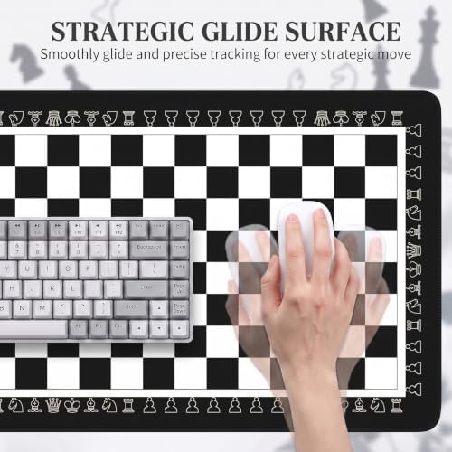 Chess Mouse Pad, 35.4x15.7in Waterproof Extended Desk Mat - Image 6