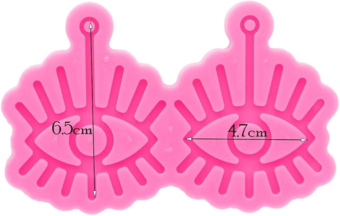 Eye Shape Resin Earring Mold Silicone Resin Jewelry Molds Epoxy Resin Casting Molds for Women Earring Crafts DIY Necklace Pendant Resin Mold
